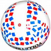 Мяч волейбольный Zez Sport BA9 white/red/blue