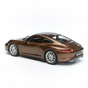 Коллекционная машина Bburago 1:24 Porsche 911 Carrera S (18-21065) brown