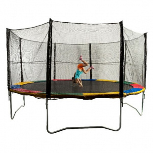 Батут с защитной сеткой и лестницей Sundays Acrobat-D465 см