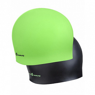 Шапочка для бассейна (плавания) взрослая Mad Wave Reverse Champion green/black