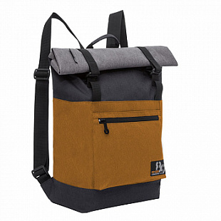 Городской рюкзак GRIZZLY RU-814-1 /1 black/orange