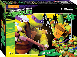 Пазлы Step Puzzle 54 "Черепашки Ниндзя" 71145