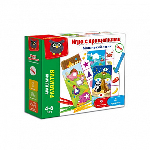 Игра с прищепками Vladi Toys Маленький логик VT5303-03