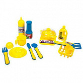 Набор Shenzhen Toys посуды в сетке 716-3 yellow