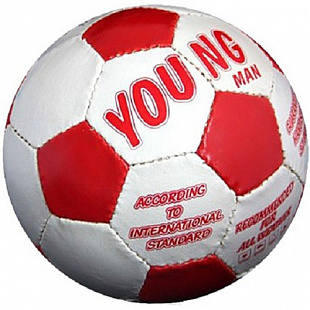 Мяч футбольный Amigo Young man White-red