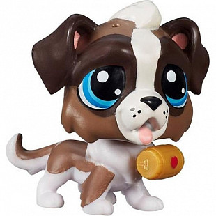 Кукла Littlest Pet Shop Сенбернар Берни с бочонком (B2812 A8228)