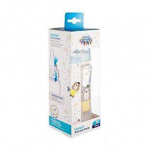 Антиколиковая бутылочка для кормления Canpol babies Easy Start BONJOUR PARIS с широким горлышком 240 мл., 3 мес.+ (35/232_blu) blue