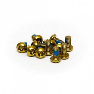Болты крепления тормозного диска A2Z Crews ED, 12 шт, gold, Star-12-6
