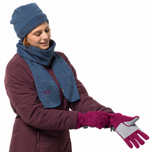 Перчатки женские Jack Wolfskin Aquila Glove Women amethyst