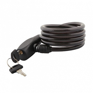 Замок трос спиральный STG с ключом 8х120 см Х54005