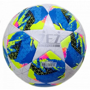 Мяч футбольный Zez Sport FTZ-191 white \ green \ blue