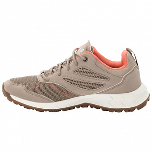 Кроссовки женские Jack Wolfskin Woodland Vent Low W clay / pink