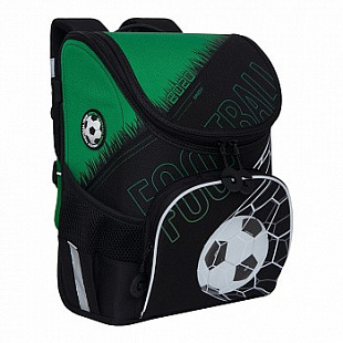 Рюкзак школьный GRIZZLY RAn-083-1 /1 black/green