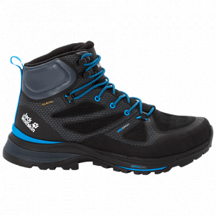 Ботинки мужские Jack Wolfskin Force Striker Texapore Mid M black / blue