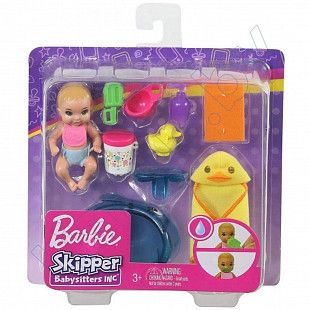 Игровой набор Barbie Время кормления и купания (GHV83 GHV84)