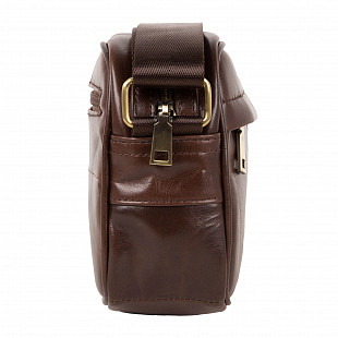 Мужская кожаная сумка Polar 5001142-1 brown