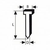 Гвозди Bosch для GSK 50 SK50 16G (5000 штук) 2608200511