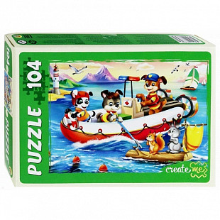 Пазлы Рыжий Кот Щенки-спасатели П104-8743