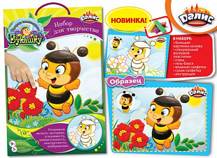 Набор для детского творчества Dalis Раскраска из пластилина Пчелка Дуняша МС-108