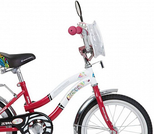 Велосипед Novatrack Zebra 16" (2016) Red/White 165ZEBRA.RD6
