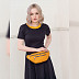 Поясная сумка женская Ors Oro OPS-0157 yellow