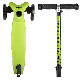 Самокат-кикборд Novatrack Disco-kids Black/Green 120H.DISCOKIDS.BGN7
