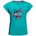 Футболка детская Jack Wolfskin Tropical T Girls aquamarine