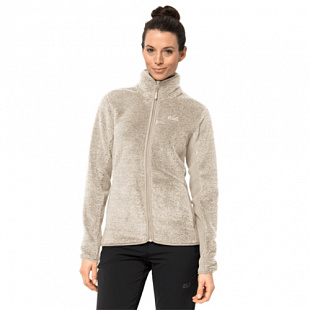 Джемпер женский Jack Wolfskin Pine Leaf Jacket Women white sand stripes