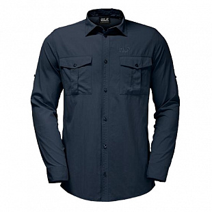 Рубашка мужская Jack Wolfskin Atacama Roll-up Shirt dark blue
