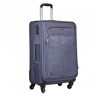 Чемодан большой Polar 28" 3-ой Р8593 grey/blue