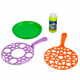 Набор Bondibon мыльные пузыри 110 мл с рамками и тарелкой-фрисби "Наше Лето" ВВ2803 (2шт)