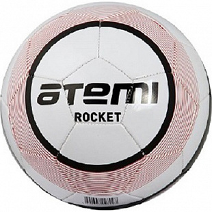 Мяч футбольный Atemi Rocket white/red