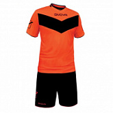 Футбольная форма Givova Vittoria Fluo Mc Kitt05 orange/black