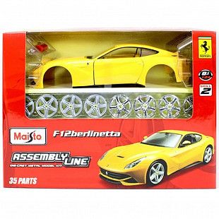 Сборная модель автомобиля Maisto 1:24 Ferrari F12 Berlinetta (39121) yellow