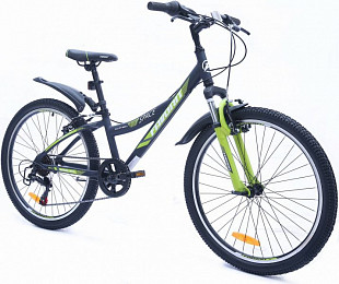 Велосипед Favorit Space V 24" (2019) Black/Green