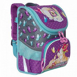 Рюкзак школьный GRIZZLY RA-981-1 /2 lavender/grey