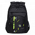 Рюкзак школьный GRIZZLY RU-136-1 /3 black/light green
