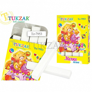 Мелки Tukzar белые 4 шт TZ 7953