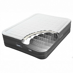 Надувная кровать Intex Queen Premaire Elevated bed со встроенным насосом 64486