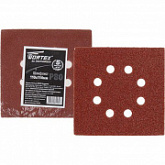 Шлифлист для дерева самозакрепляющийся Wortex 11x11,4 см Р80 WSS1114080E519