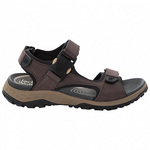 Сандалии мужские Jack Wolfskin Rocky Path Lt Sandal M dark brown / black
