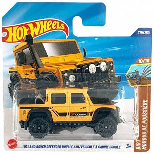 Машинка Hot Wheels Базовой коллекции '15 Land Rover Defender Double Cab 179/250 (5785 JBC00) mainline 2025