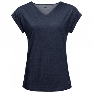 Футболка женская Jack Wolfskin Coral Coast T W midnight blue