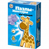 Контурные пазлы Десятое Королевство «Африканские животные» 001295