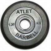 Диск обрезиненный Atlet MB-AtletB26-1,25