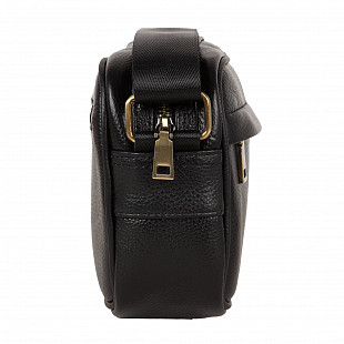 Мужская кожаная сумка Polar 5001142-1 black