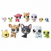 Набор фигурок Littlest Pet Shop 12 Счастливых петов (E3034)