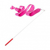 Лента для художественной гимнастики Amely 4 м с палочкой 46 см AGR-301 pink