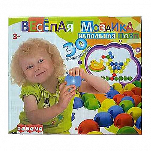 Игрушка пластмассовая - Веселая мозаика напольная 13101