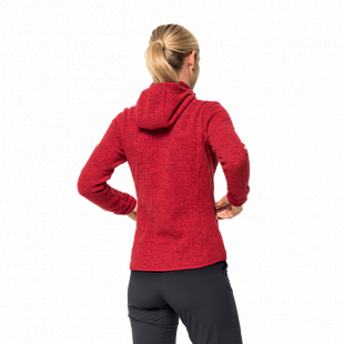 Джемпер женский Jack Wolfskin Patan Hooded Jacket W ruby red